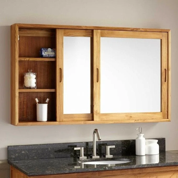 Passion Mirror with Storage Shelves