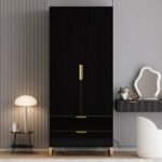 Mavina Modern Tall Wardrobe with Storage