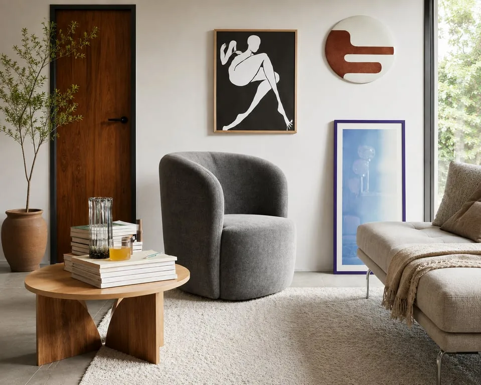 Lamoda Natural wood upholstered chair