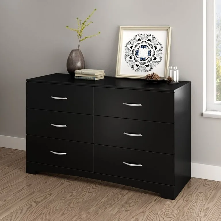 Double Cloud 6 Drawers Chest and Dresser
