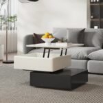 Elevia Lift-Top Coffee Table – Smart Functionality in Natural Wood