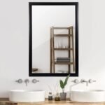 Nigiri Rectangle Framed Wall Mirror - Black