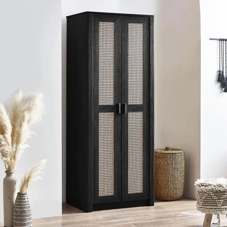 Ezra – 2-Door Wardrobe in Treated Natural Wood