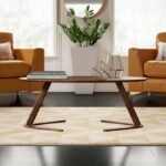 Doya Oval Natural Wood Coffee Table