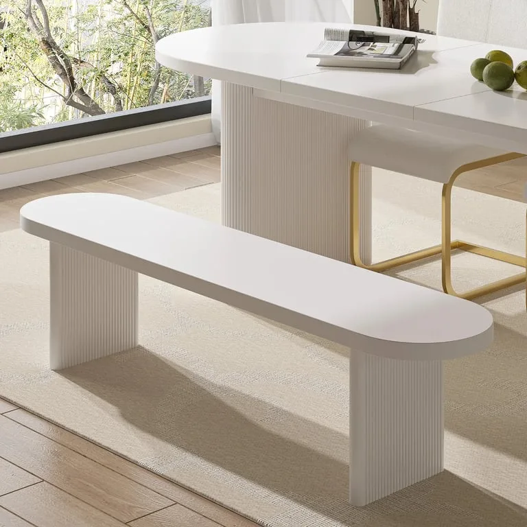 Lina Modern Dining Bench with a Contemporary Edge