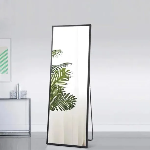 Metalia Free-standing Mirror With A Metal Frame