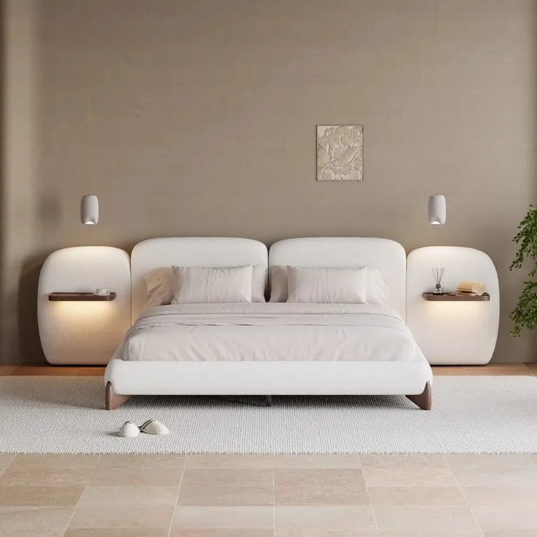 Serenity Upholstered Bed – Modern Comfort & Style