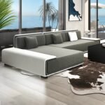 Lunvia Convertible Sleeper Sofa – L-Shaped Modular Design