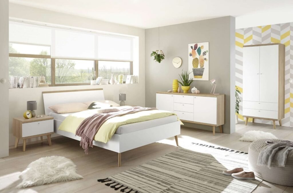 Norda Bedroom Set 4 Piece - Natural Wood