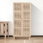 Gravy Wardrobe Natural wood with Rattan