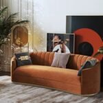 Wegen Curved Sofa - Natural Wood