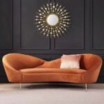 Kenive Modern 3-Seater Curved Sofa