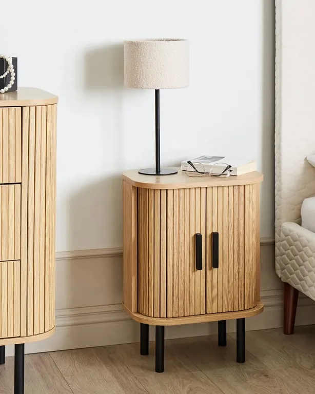 Camille Natural wood-Side Table.