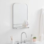 Seamless Rectangle Wall Mirror with Shelf