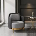 Debora Natural Wood Arm Chair – Elegant Comfort with Artistic Flair