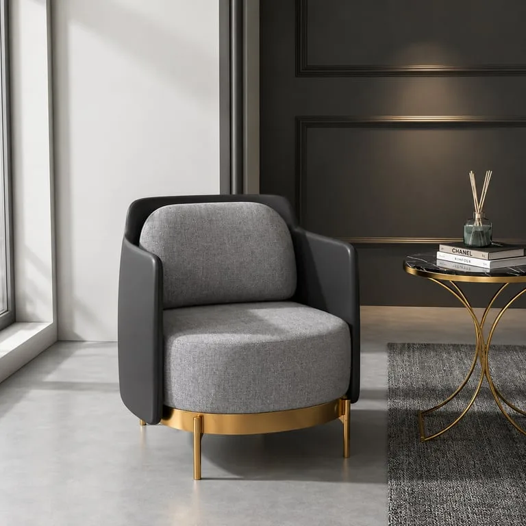 Debora Natural Wood Arm Chair – Elegant Comfort with Artistic Flair