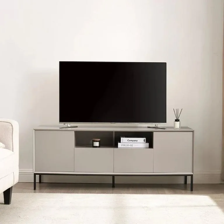 Marva Modern TV Stand with Practical Design – Natural Wood