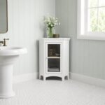 Madison – Natural Wood Floor Cabinet with Glass Door