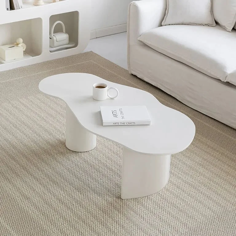 Wavea Minimalist Coffee Table – in Natural Wood Elegance