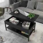 Pinero Natural Wood Lift -Top Coffee Table with Storage