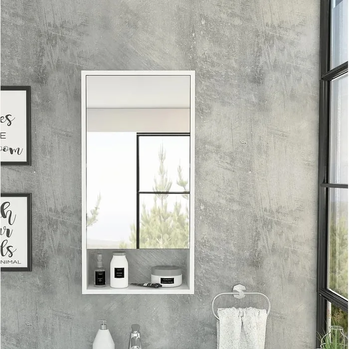 Tallis Modern Bathroom Mirror with Cabinet