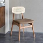 Nivo Scandinavian Rattan Back Chair