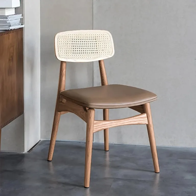 Nivo Scandinavian Rattan Back Chair