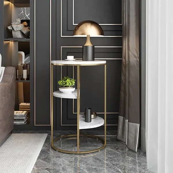 Roche Metal Side table - 3 Shelves