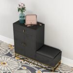 Leotto Shoe Storage Cabinet with Seat