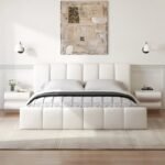 Linoz Modern Bed - Natural wood