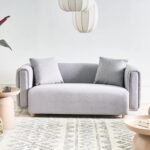 Joli Sofa - Modern 2-Seater Natural wood.