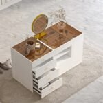 Seren Natural Wood Dresser – Multi-Drawer Storage with Organizers