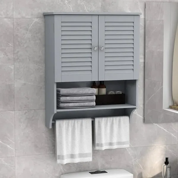 Jevara Natural wood Bathroom Cabinet