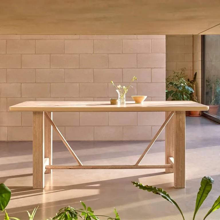 Arlen Natural Wood Dining Table