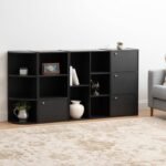 Daizzy Black Corner Shelf Unit | 3 shelves