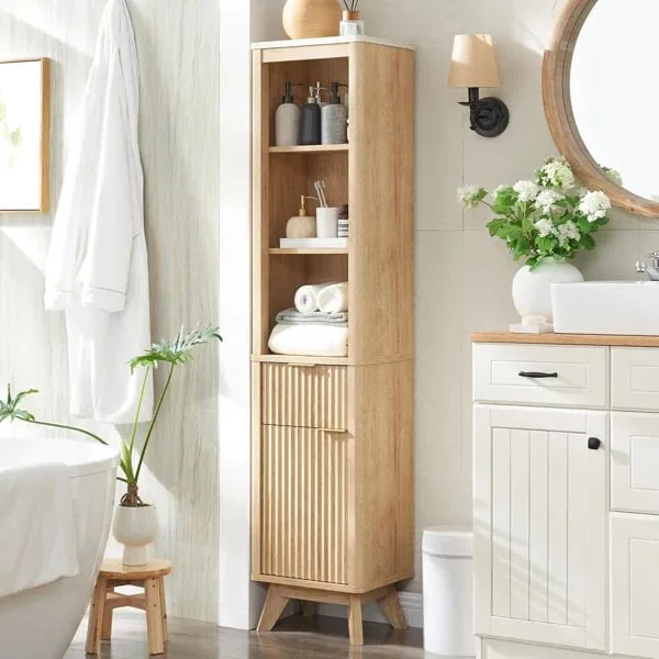 Mora Natural wood Bathroom cabinet
