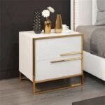 Cylina Nightstand Natural wood - 2 Drawers