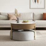 Zavo Lift-Top Coffee Table – Natural Wood & Storage