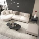 Sandro L-Shaped Sectional – Natural Wood