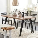 Culina Wood and Black Dining Table