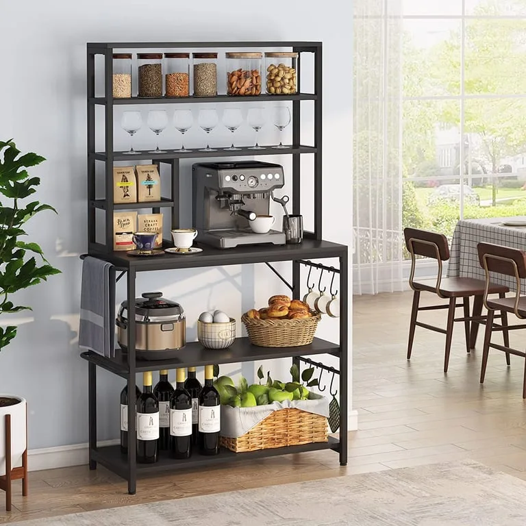 Stalli Kitchen Microwave Stand with Storage Shelves