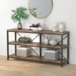 Decorative table or console Paolo - natural wood