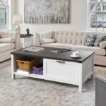 Nayel Natural Wood Coffee Table with Drawer & Shelf