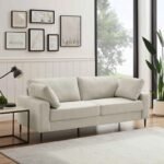 "Selena" Sofa – Natural Wood