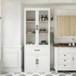 Razan Natural wood Bathroom cabinet
