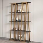Standing metal vanity rack