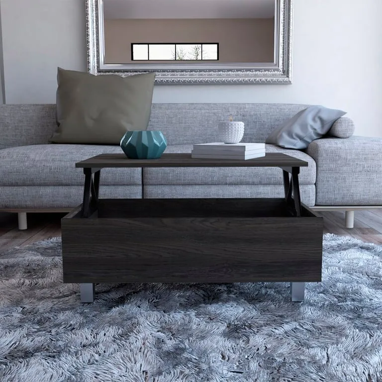 Nolan Natural Wood Lift-Top Coffee Table with storage
