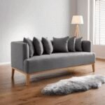 Sofa "Lenora" – Natural Wood