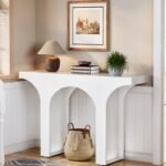 Arco Natural Wood Console Table – Modern Arch Design