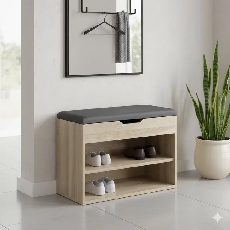 Carmena Shoe Storage Bench
